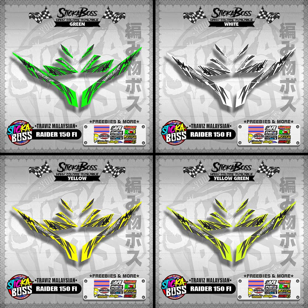 RAIDER 150 FI DECALS ( TRAVIZ MALAYSIAN )【WITH FREEBIES】