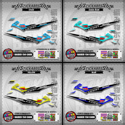 RAIDER 150 CARB DECALS ( TYPE R CONAN KYT )【WITH FREEBIES】