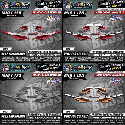 Mio i 125 Malaysian Decals ( Ver2 Ego Solariz )【WITH FREEBIES】Malaysia Concept