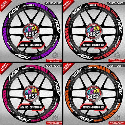 ADV 150 MAG STICKER SET ( 2 MAGS ) - CUSTOM 001 | VINYL WATERPROOF CUT-OUT DECALS