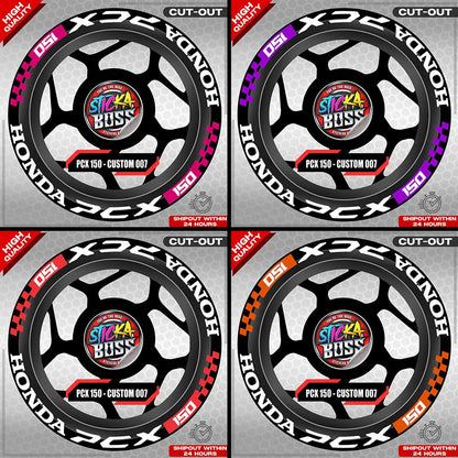 PCX 150 MAG STICKER SET ( 2 MAGS ) - CUSTOM 007 | VINYL WATERPROOF CUT-OUT DECALS