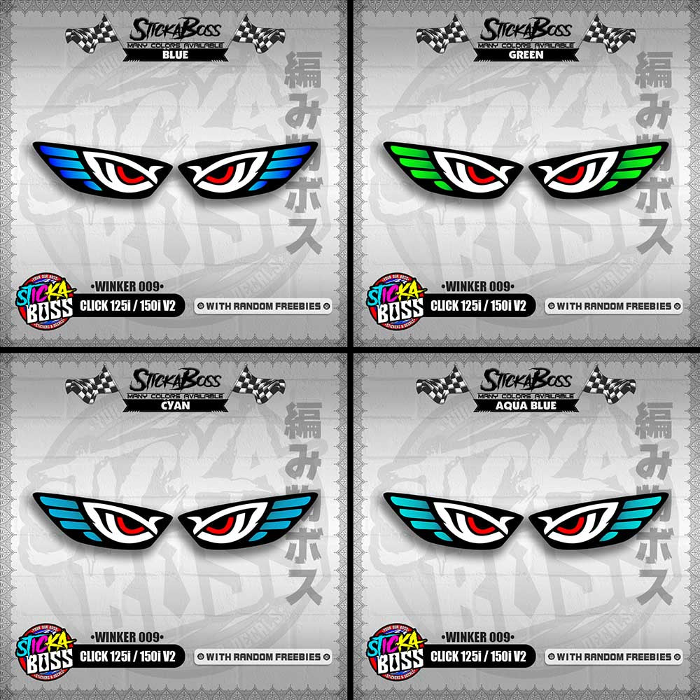 CLICK 125i / 150i V2 (WINKER 009) TRANSPARENT【WITH FREEBIES】