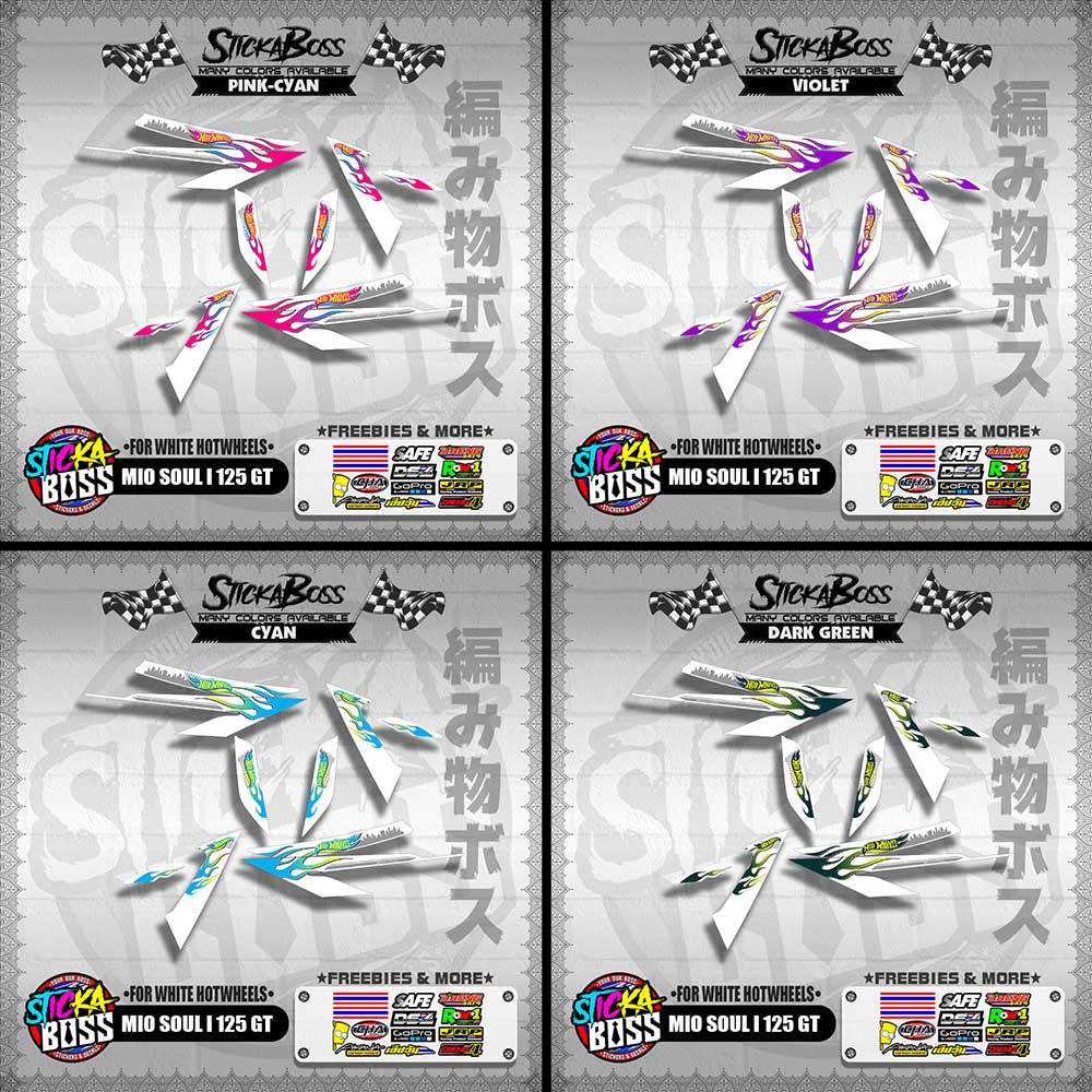 MIO SOUL I 125 GT DECALS ( FOR WHITE HOTWHEELS )【WITH FREEBIES】