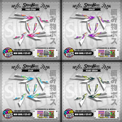 MIO SOUL I 125 GT DECALS ( FOR WHITE HOTWHEELS )【WITH FREEBIES】