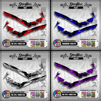 RS 125 / NICE 125 DECALS ( EL VERDE ROAD SPORT ) [ PREMIUM GLOSSY LAMINATED ]【WITH FREEBIES】
