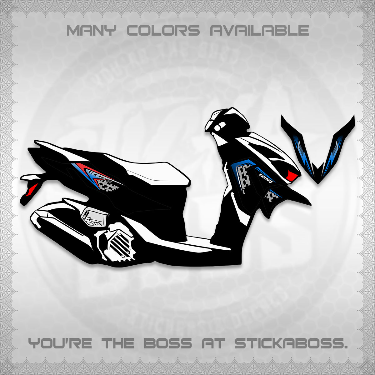 CLICK 125 V4 VIETNAM DECALS (2026 TERBARU MOTIF DESIGN) STICKER KITS BY STICKABOSS