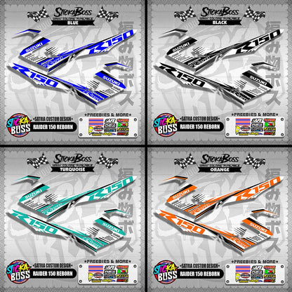 RAIDER 150 REBORN DECALS ( SATRIA CUSTOM DESIGN )【WITH FREEBIES】