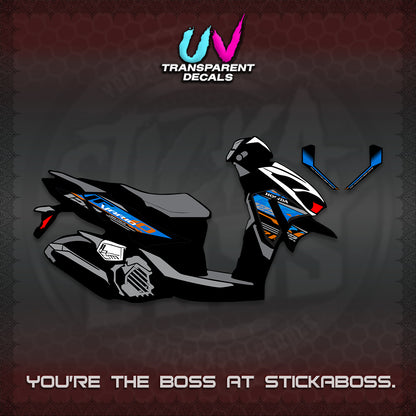 CLICK 125 V4 MALAY VARIO UV TRANSPARENT  DECALS (2026 VV12 DESIGN) STICKER KITS By STICKABOSS