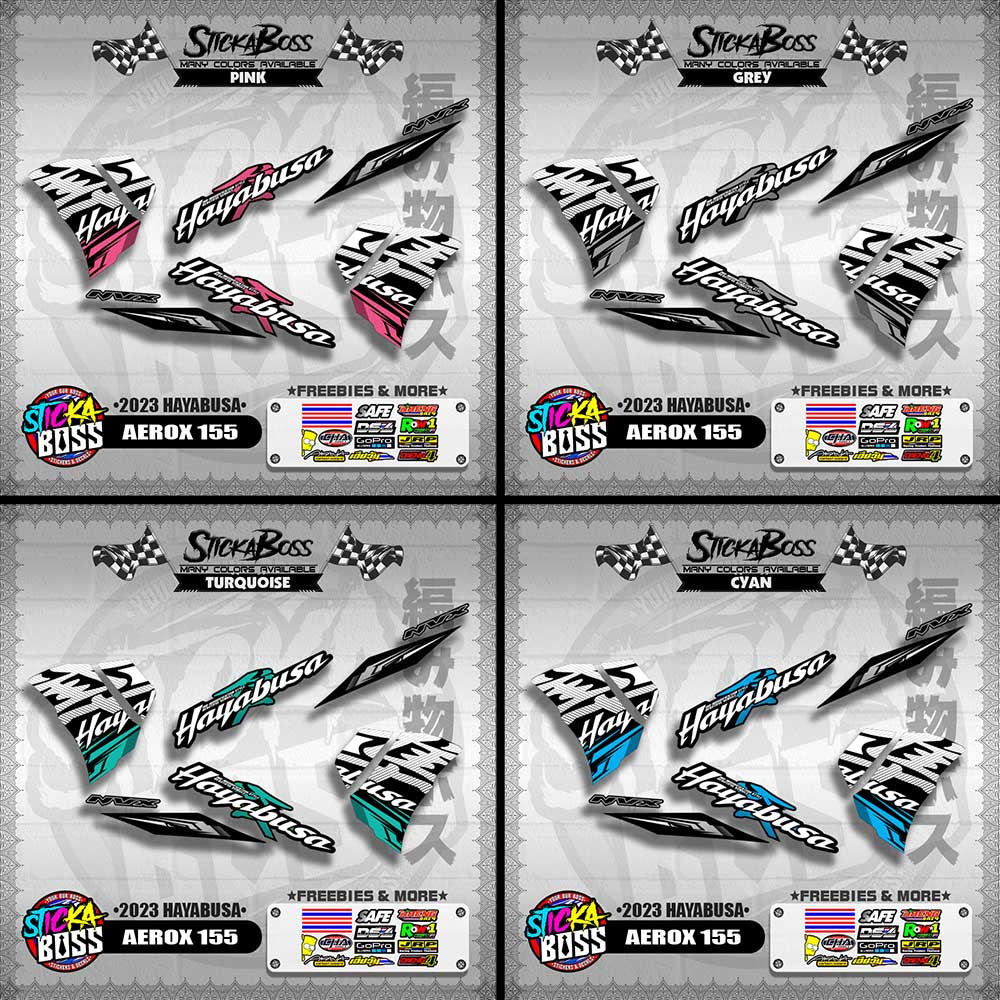 AEROX 155 DECALS ( 2023 HAYABUSA )【WITH FREEBIES】