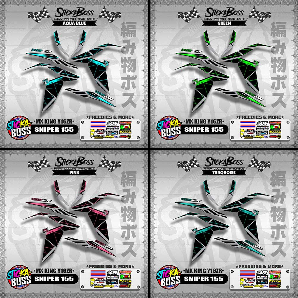 SNIPER 155 DECALS ( MX KING Y16ZR )【WITH FREEBIES】