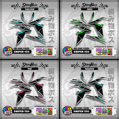SNIPER 155 DECALS ( MX KING Y16ZR )【WITH FREEBIES】