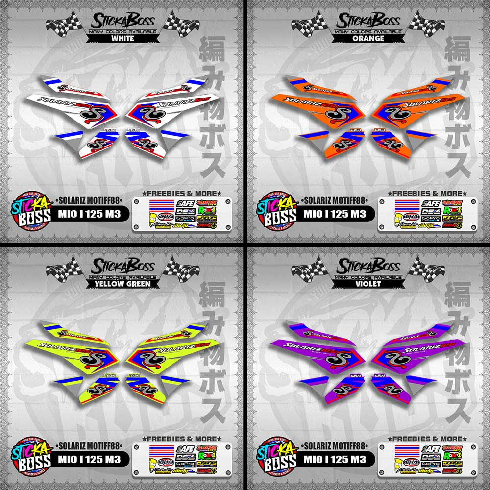 MIO I 125 M3 DECALS ( SOLARIZ MOTIFF88 )【WITH FREEBIES】