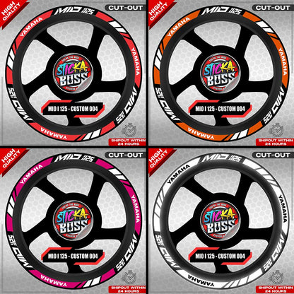 MIO I 125 MAG STICKER SET  ( 2 MAGS ) - CUSTOM 004 | VINYL WATERPROOF CUT-OUT DECALS