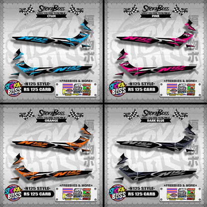RS 125 CARB DECALS ( N125 STYLE )【WITH FREEBIES】