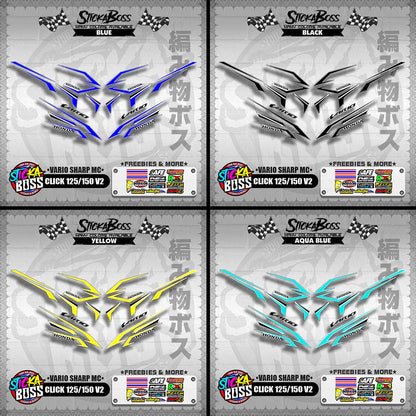 CLICK 125 / 150 V2 DECALS ( VARIO SHARP MC )【WITH FREEBIES】