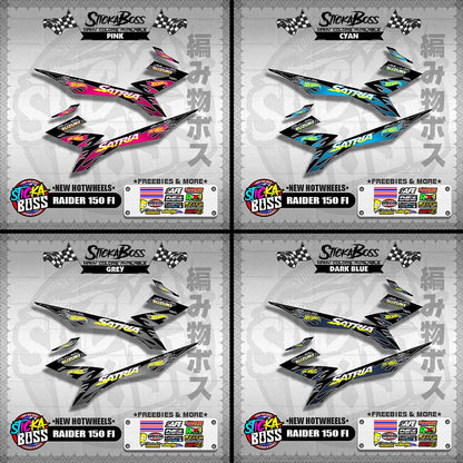RAIDER 150 FI DECALS ( NEW HOTWHEELS )【WITH FREEBIES】