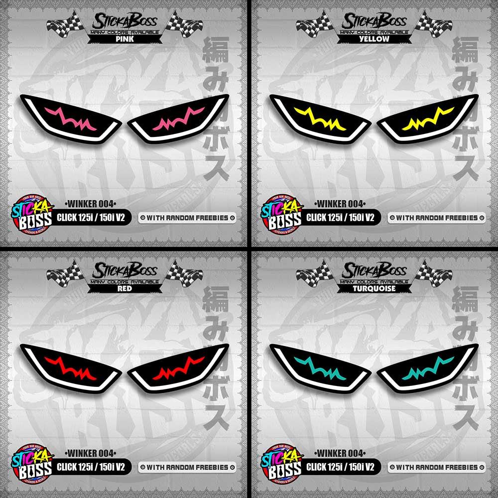 CLICK 125i / 150i V2 (WINKER 004) TRANSPARENT【WITH FREEBIES】