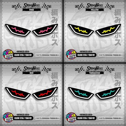 CLICK 125i / 150i V2 (WINKER 004) TRANSPARENT【WITH FREEBIES】