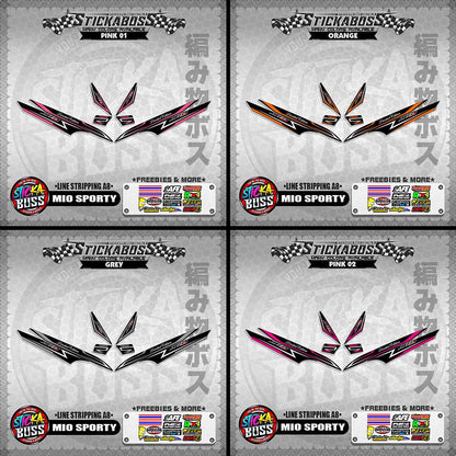 MIO SPORTY INDO STICKER DECALS (LINE STRIPPING A8)【WITH FREEBIES】