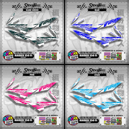 RAIDER 150 Fi STOCK DECAL ( CUSTOM PURE WHITE F150 )【WITH FREEBIES】