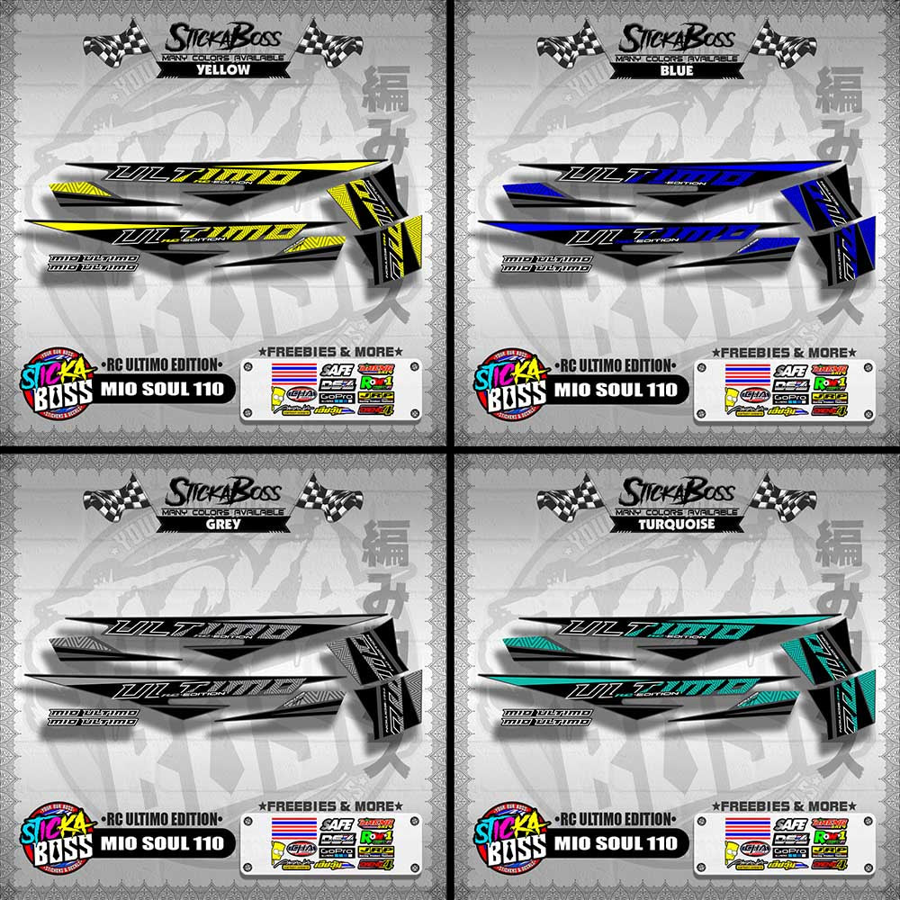 MIO SOUL 110 DECALS ( RC ULTIMO EDITION )【WITH FREEBIES】