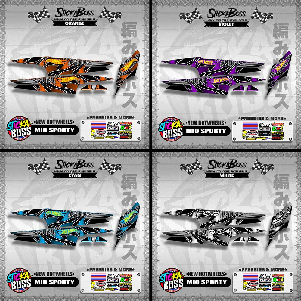 MIO SPORTY DECALS ( NEW HOTWHEELS )【WITH FREEBIES】