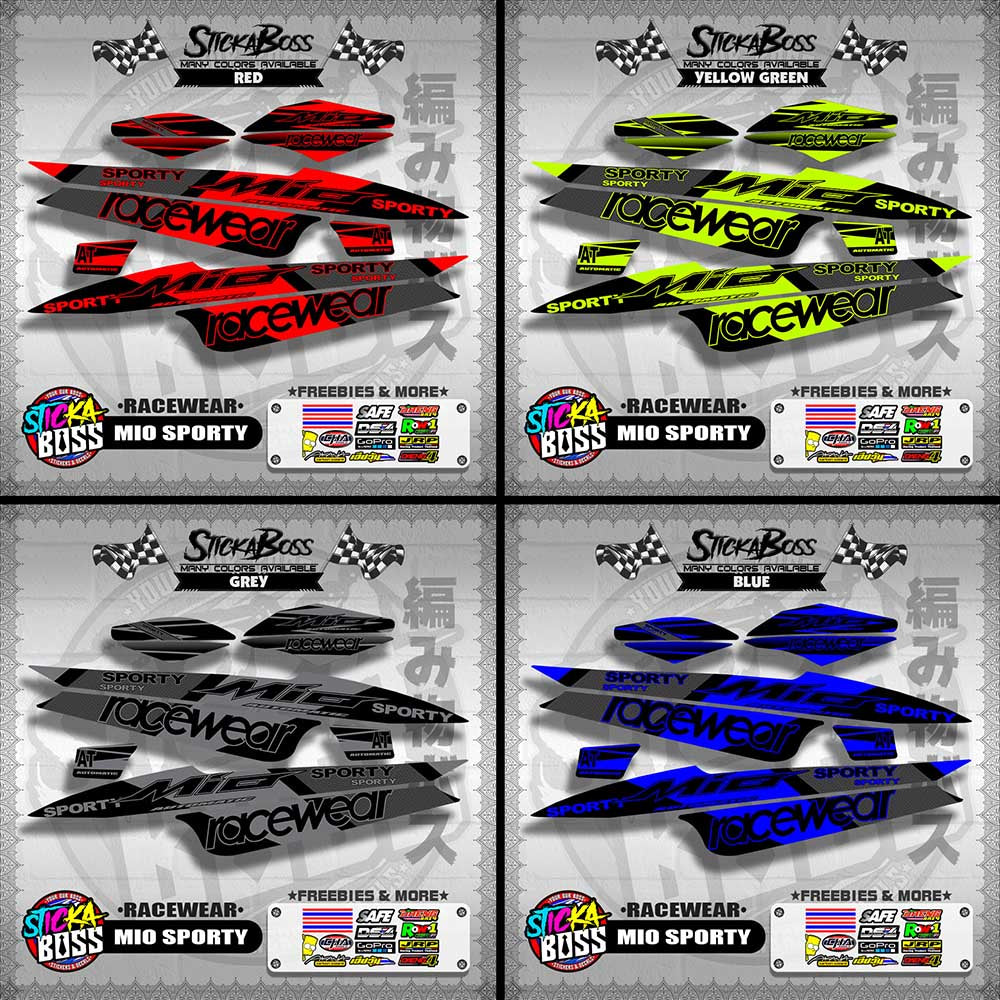 MIO SPORTY DECALS ( RACEWEAR )【WITH FREEBIES】