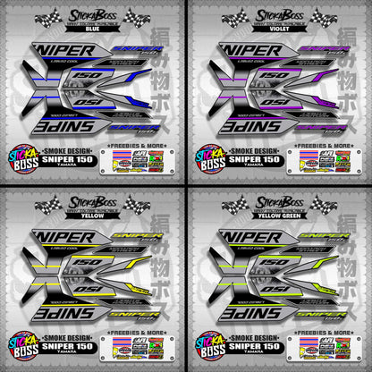 SNIPER 150 DECALS ( SMOKE DESIGN )【WITH FREEBIES】