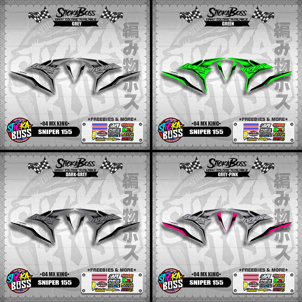 SNIPER 155 DECALS ( 04 MX KING )【WITH FREEBIES】