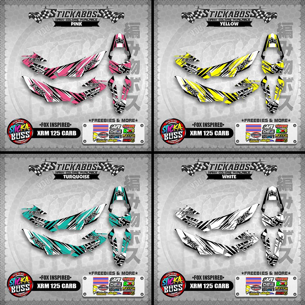 XRM 125 CARB STICKER FULL DECALS ( FOX INSPIRED )【WITH FREEBIES】