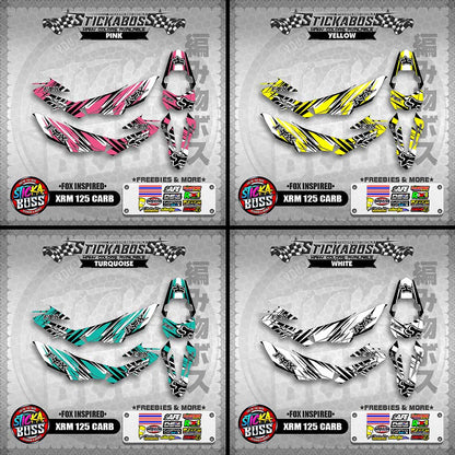 XRM 125 CARB STICKER FULL DECALS ( FOX INSPIRED )【WITH FREEBIES】