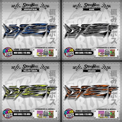 MIO SOUL I 115 MSI DECALS ( FIRE EDITION )【WITH FREEBIES】
