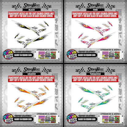 RAIDER 150 REBORN CARB DECALS ( TRANSPARENT SATRIA HOTWHEELS )【WITH FREEBIES】
