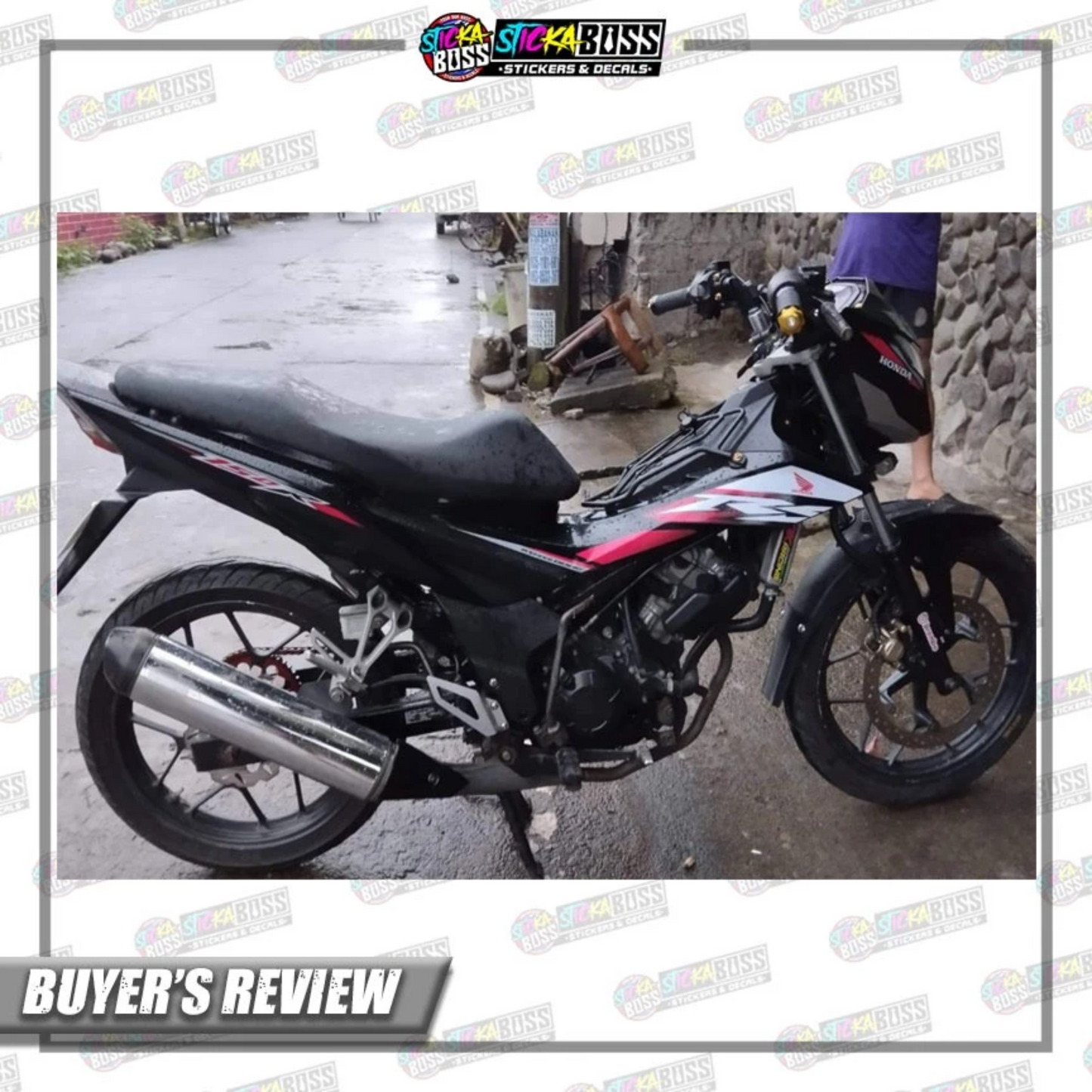 RS 150 FI Decals (R150 Stock Decals)【PREMIUM GLOSSY LAMINATED】