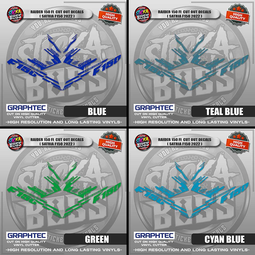 RAIDER 150 FI CUT OUT DECALS ( SATRIA F150 2022 ) | VINYL WATERPROOF CUT-OUT STICKER DECALS
