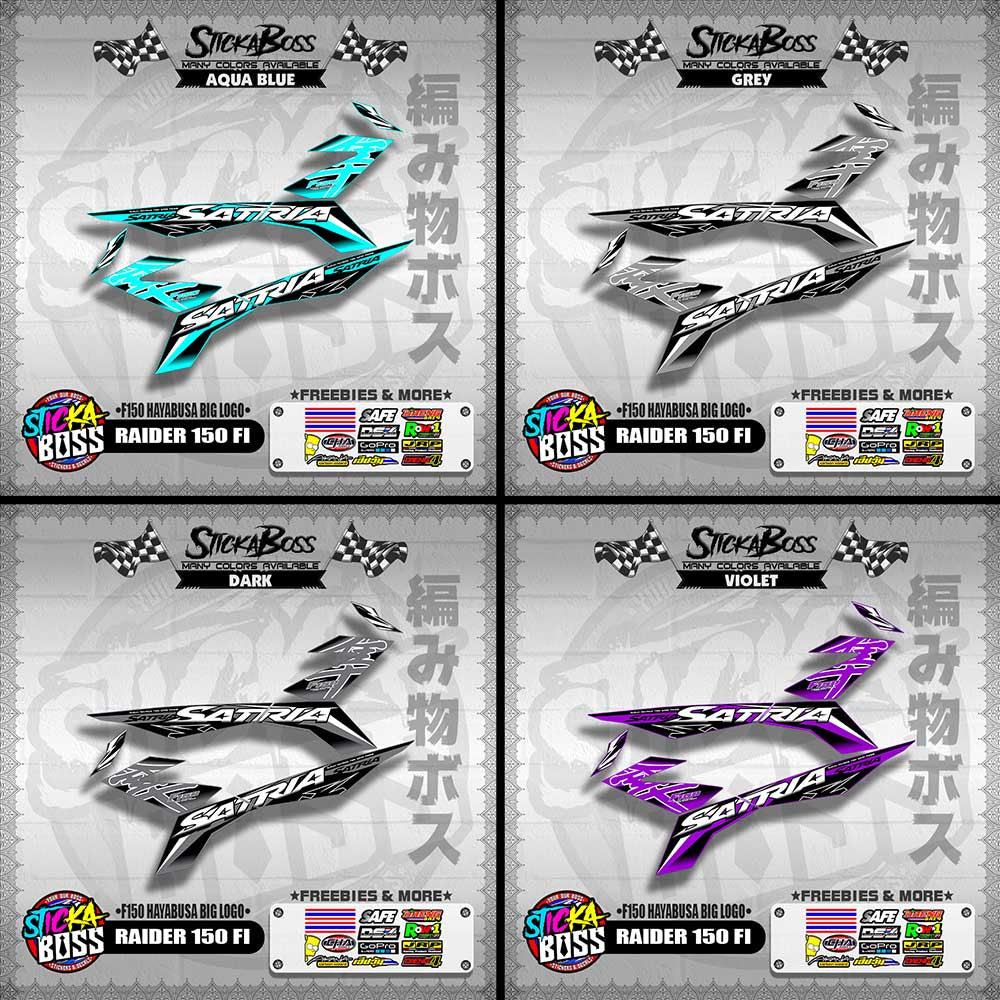RAIDER 150 FI DECALS ( F150 HAYABUSA BIG LOGO )【WITH FREEBIES】