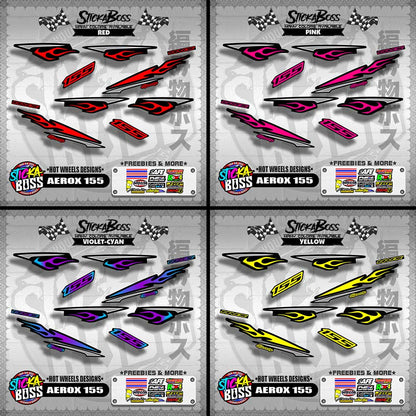 AEROX 155 DECALS ( HOT WHEELS DESIGNS )【WITH FREEBIES】