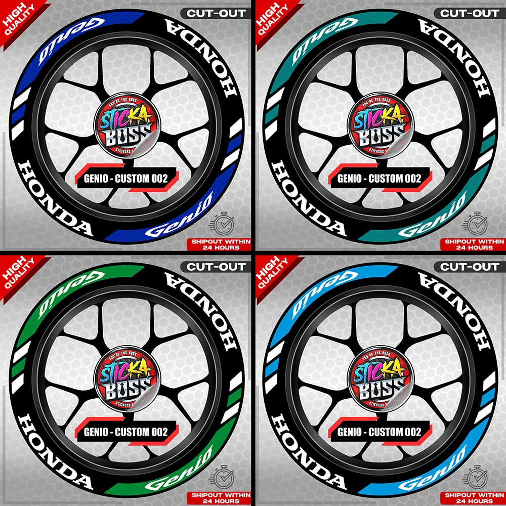 GENIO MAG STICKER SET ( 2 MAGS ) - CUSTOM 002 | VINYL WATERPROOF CUT-OUT DECALS