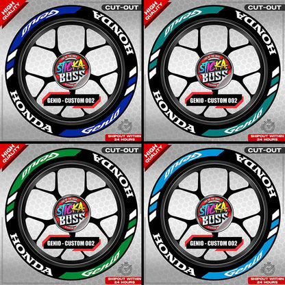 GENIO MAG STICKER SET ( 2 MAGS ) - CUSTOM 002 | VINYL WATERPROOF CUT-OUT DECALS