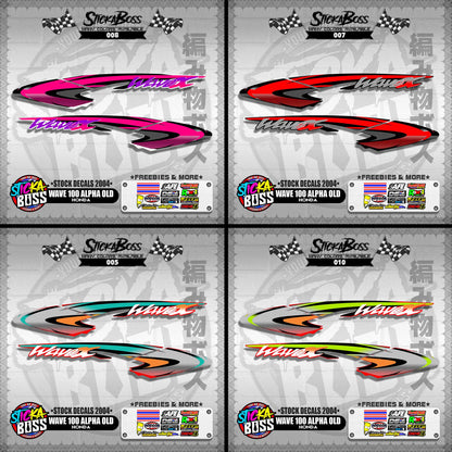 WAVE 100 ALPHA OLD ( STOCK DECALS 2004 )【WITH FREEBIES】