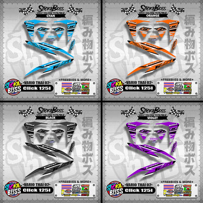 CLICK 125i V2 DECALS ( VARIO THAI 02 )【WITH FREEBIES】