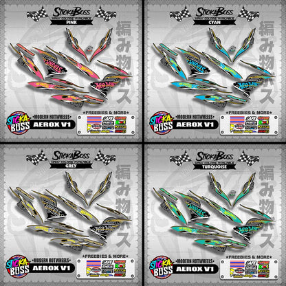 AEROX V1 DECALS ( MODERN HOTWHEELS )【WITH FREEBIES】