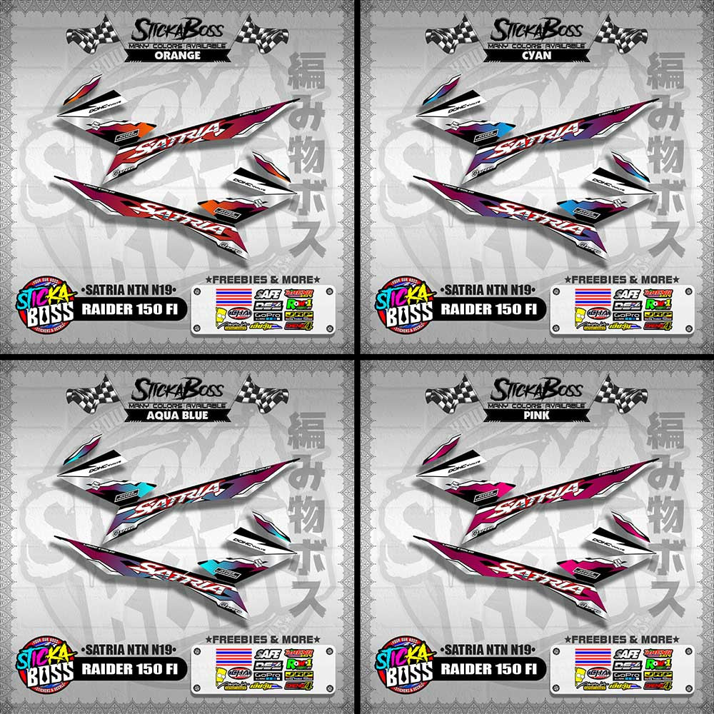 RAIDER 150 FI DECALS ( SATRIA NTN N19 )【WITH FREEBIES】