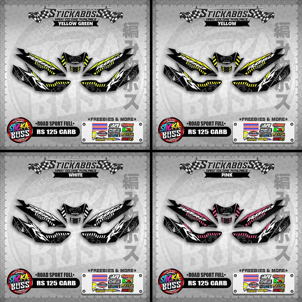 RS 125 CARB STICKER FULL DECALS ( ROAD SPORT FULL )【WITH FREEBIES】