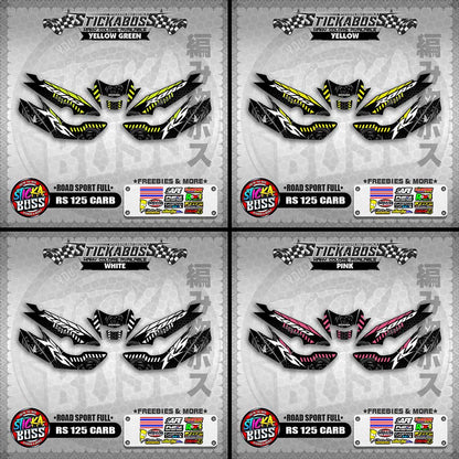 RS 125 CARB STICKER FULL DECALS ( ROAD SPORT FULL )【WITH FREEBIES】