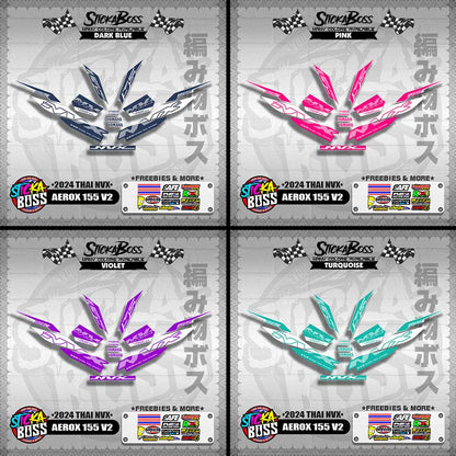 AEROX 155 V2 DECALS ( 2024 THAI NVX )【WITH FREEBIES】