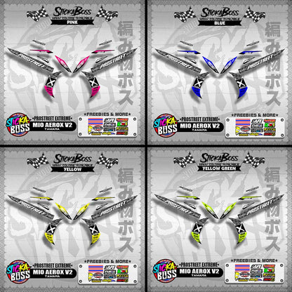 MIO AEROX V2 DECALS ( PROSTREET EXTREME ) 【WITH FREEBIES】