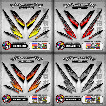 MIO SOUL I 125 STICKER DECALS ( MALAYSIAN AVANTIZ )【WITH FREEBIES】