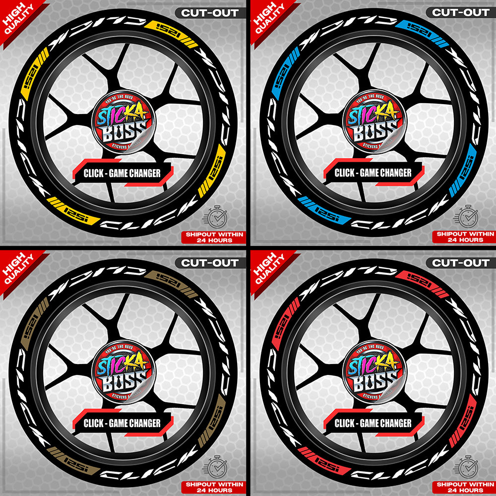 CLICK 125 MAG STICKER SET  ( 2 MAGS ) - GAME CHANGER | VINYL WATERPROOF CUT-OUT DECALS