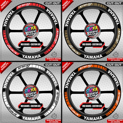 MIO GRAVIS MAG STICKER SET ( 2 MAGS ) - CUSTOM 009 | VINYL WATERPROOF CUT-OUT DECALS